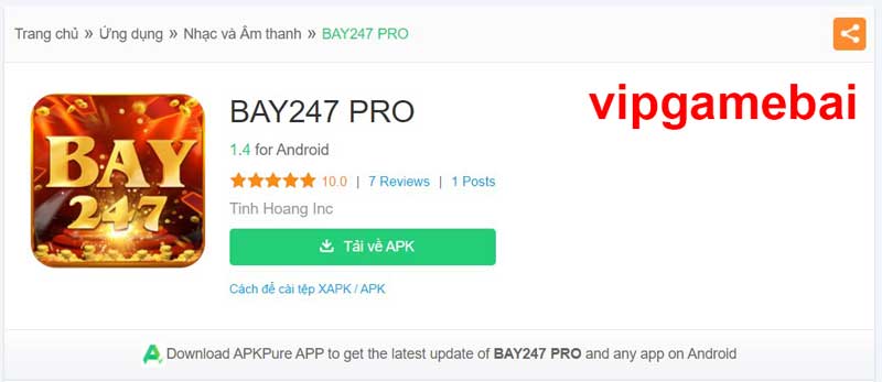 Nhà phát hành Bay247 đã cho ra đời ứng dụng điện thoại