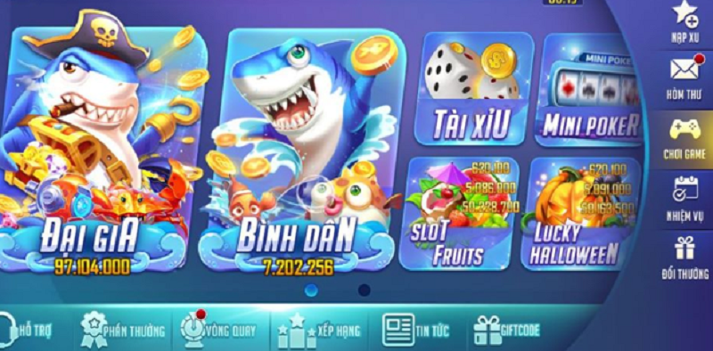Ngoài bắn cá còn có các trò chơi đa dạng phục vụ nhu cầu gamer