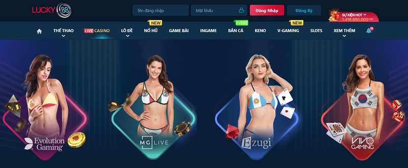 Sòng casino online trực tuyến đầy kịch tính tại Lucky88
