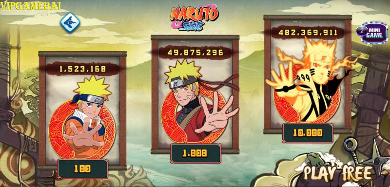 Lựa chọn các sân chơi phù hợp với mình khi tham gia Naruto Slots 789 Club